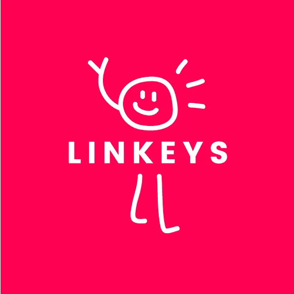 linkeys_logotype_whiteonred logo